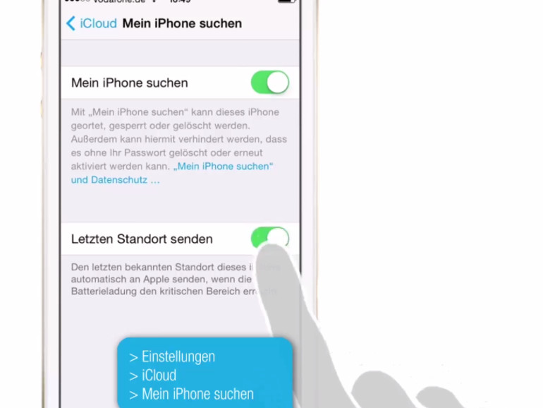 iPhone orten mit „Mein iPhone suchen“